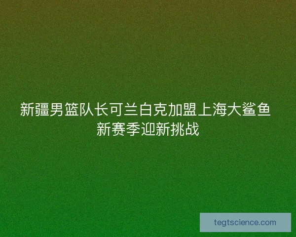 新疆男篮队长可兰白克加盟上海大鲨鱼 新赛季迎新挑战 新疆男篮队长可兰白克加盟上海大鲨鱼 新赛季迎新挑战
